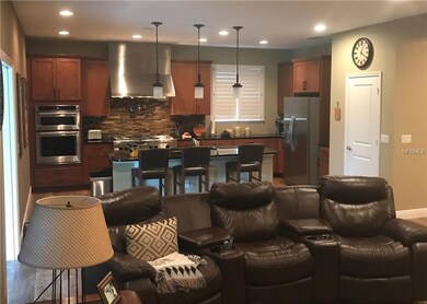 Family Room and Kitchen.