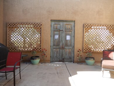 Inside courtyard