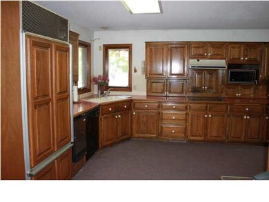 Thermidor fridge is wood paneled to match the awes
