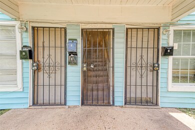 The entrances to the units.