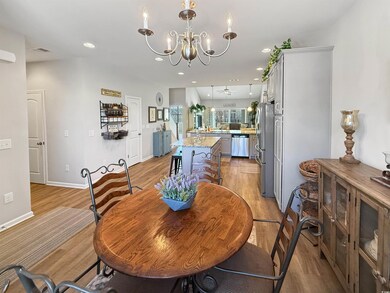 Dining room featuring light hardwood / wood-style 