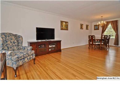 The dining room opens to the living room.