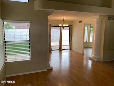 Living room to dining view