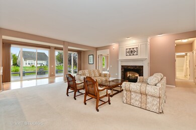 Spacious and open feeling with custom fireplace