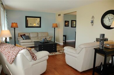 Living room has lots of natural light flowing into