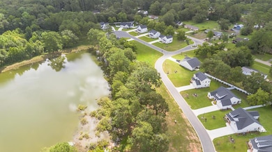 Aerial view of neighborhood