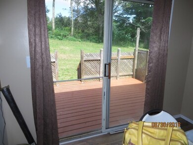 Sliding door from kitchen to deck