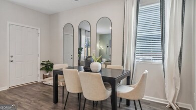 Pearson dining area off of the kitchen and living room with a sinlge window for natural light