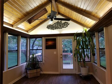 Awesome sun room off the kitchen.  Check out the u