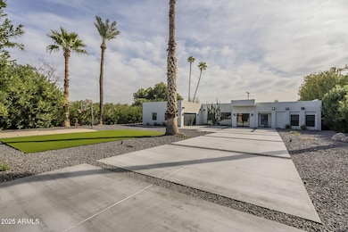 Large front yard and driveway