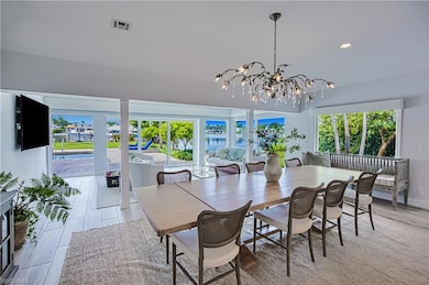 Dining space featuring light wood-type flooring, a