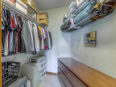 Large walk-in closet off the bedroom.