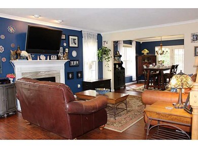 Living Room. Living room view from the front entra