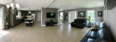 Wide Angle View of Living Area