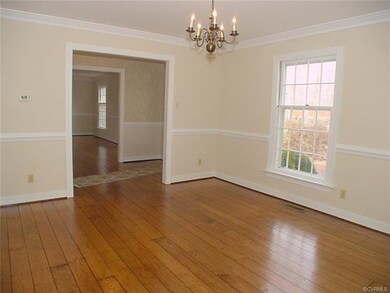 Dining room has wide opening to the foyer & on to 