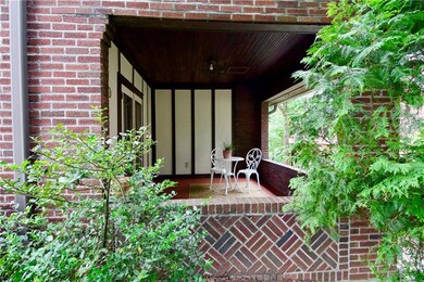 Spacious private side porch.