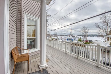 Deck overlooking Lake Winnipesaukee
