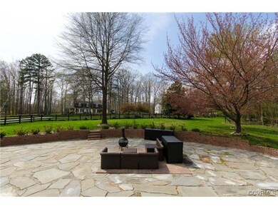 Front patio, fenced in yard.