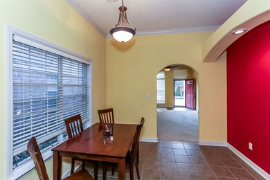 The lovely dining room is the perfect spot to enjo