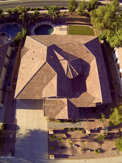 Aerial veiw from front of hous