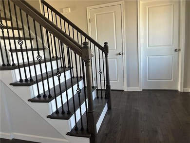 Example of Distinctive Staircase with a view of en