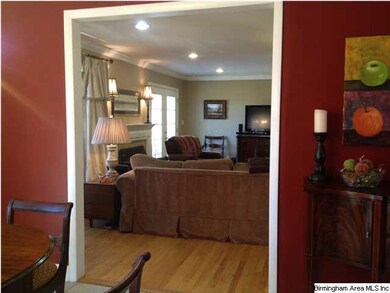 Dining room to den - so open!