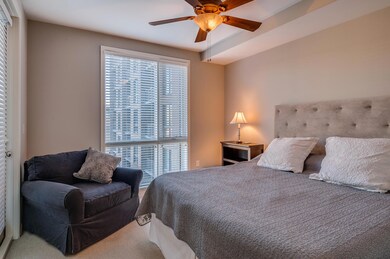 Master bedroom with balcony access