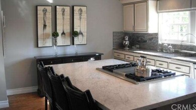 Gourmet kitchen and island