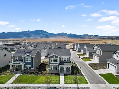 Mountain view with nearby suburban area