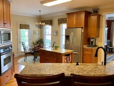 kitchen with granite, stainless steel