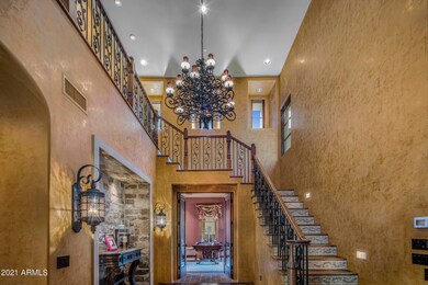 Grand arrival two story foyer