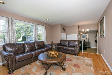 Spacious Step Up Living Room Large picture window