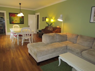 This view shows the great space in the living/dini