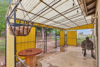 Covered back patio