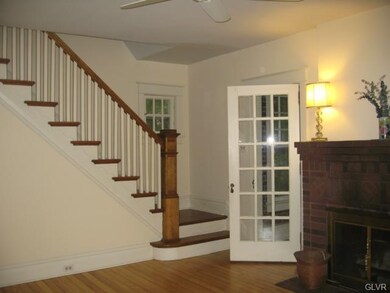 Stairway to Bed, French doors to Sunporch