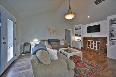 LIVING ROOM FROM THE DINING AREA.