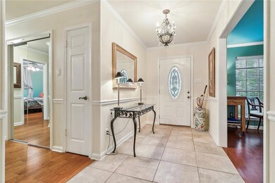 Foyer facing front door.