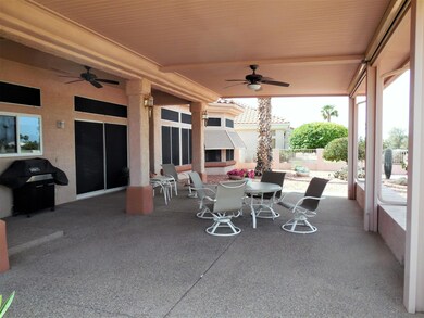 Spacious back covered patio
