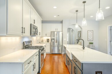 Farmhouse sink and coffee bar! 