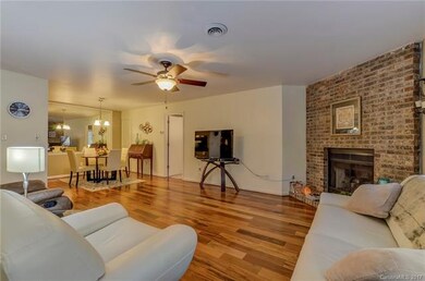 Living room and dining area from the entryway