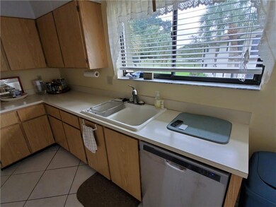 Kitchen with view