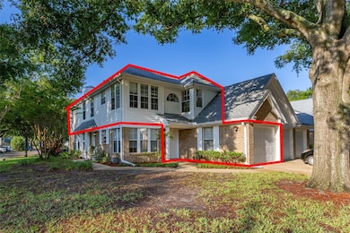 Exterior of Unit with unit Outlined in Red