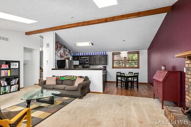 Great room/kitchen/dining area