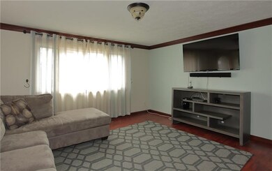 Large open living room and dining room area in the