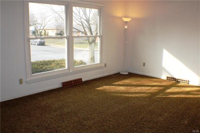 Living room, with the view out the front window