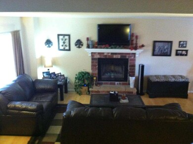 Family Room with Wood Burning Fireplace