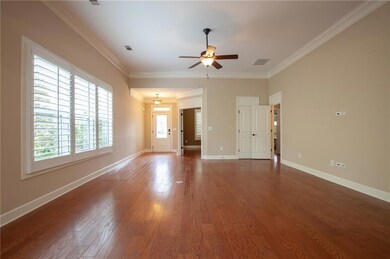 Open concept living space, Hardwood flooring