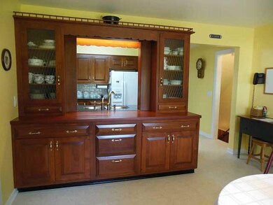Kitchen. the built in cabinets in the dining area 