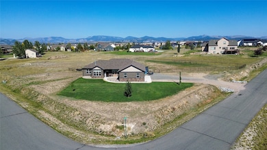 Bird's eye view of a mountain backdrop