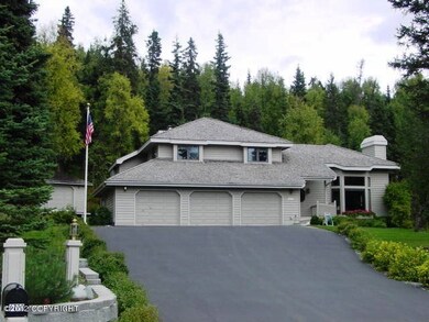 View of Triple Car Garage